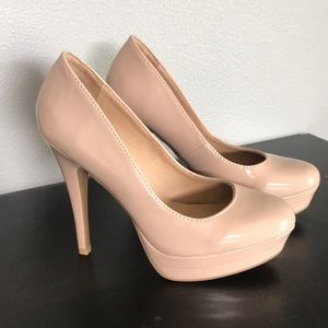 Lauren Conrad Nude platform heels